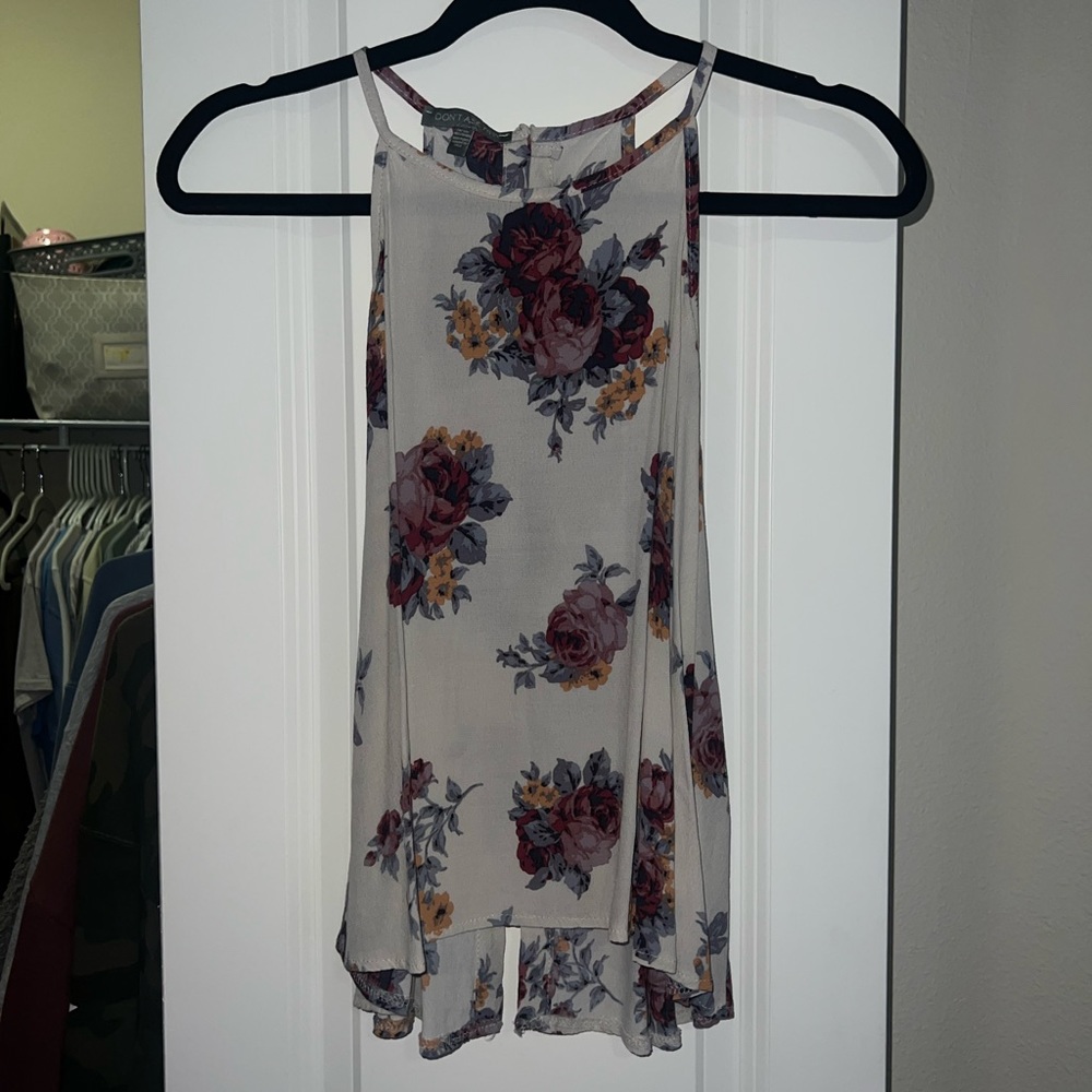 floral halter top